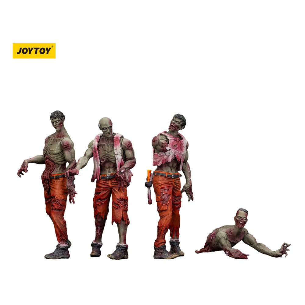 Zombie Dark Source 4-Pack Mechanic Team 8cm Action Figures